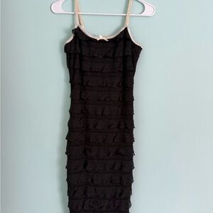 Black Ruffle Dress